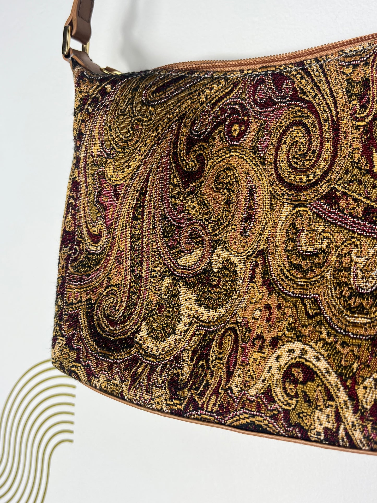 ETIENNE AIGNER PAISLEY SHOULDER BAG