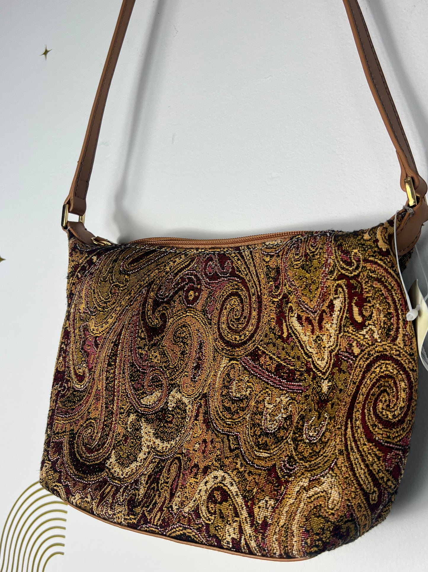 ETIENNE AIGNER PAISLEY SHOULDER BAG