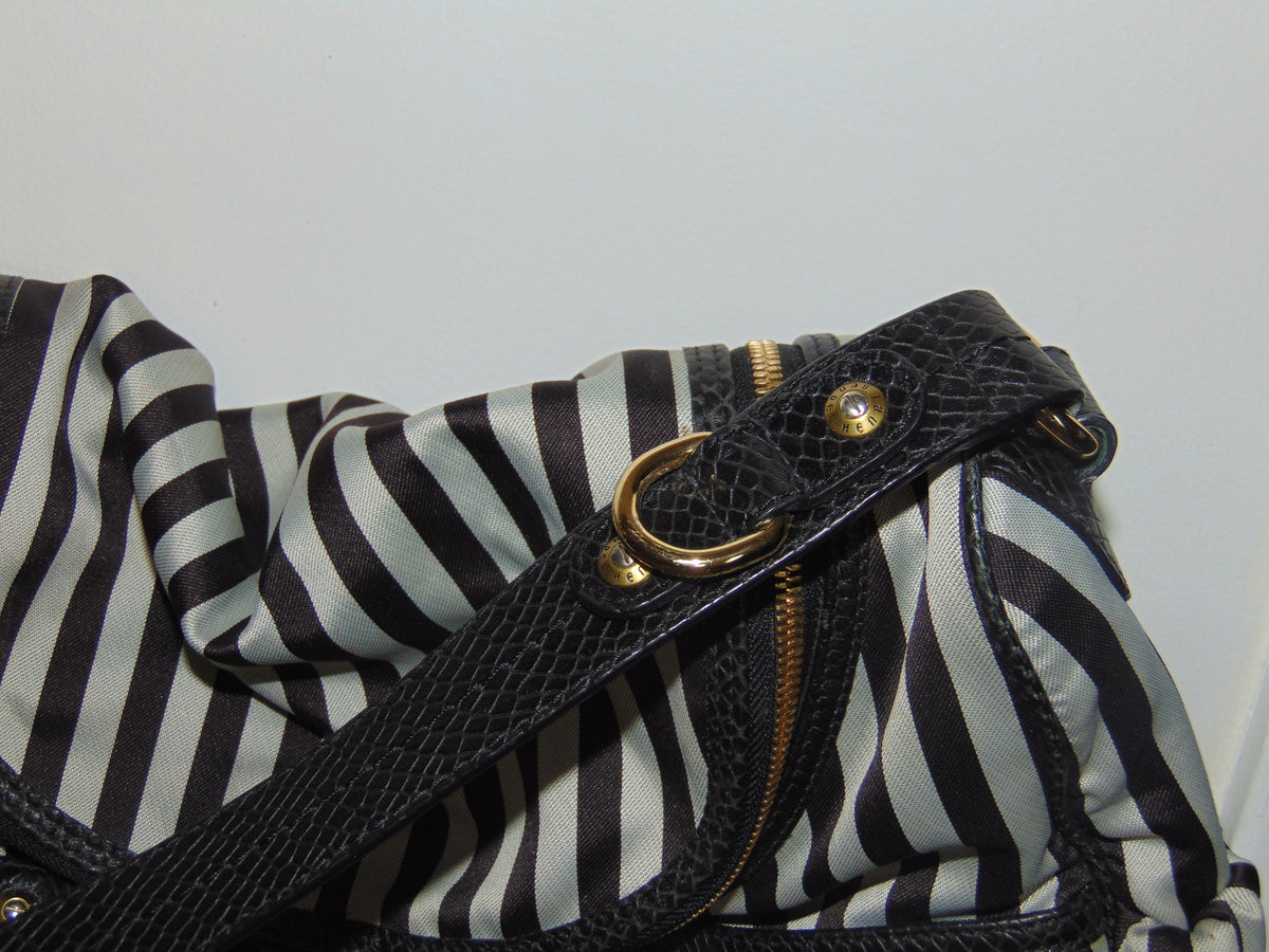 RARE HENRI BENDEL CENTENNIAL STRIPE DIAPER BAG
