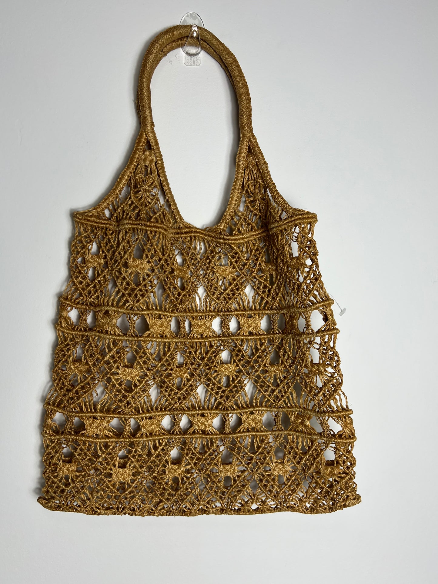 1970s VINTAGE JUTE TOTE BAG