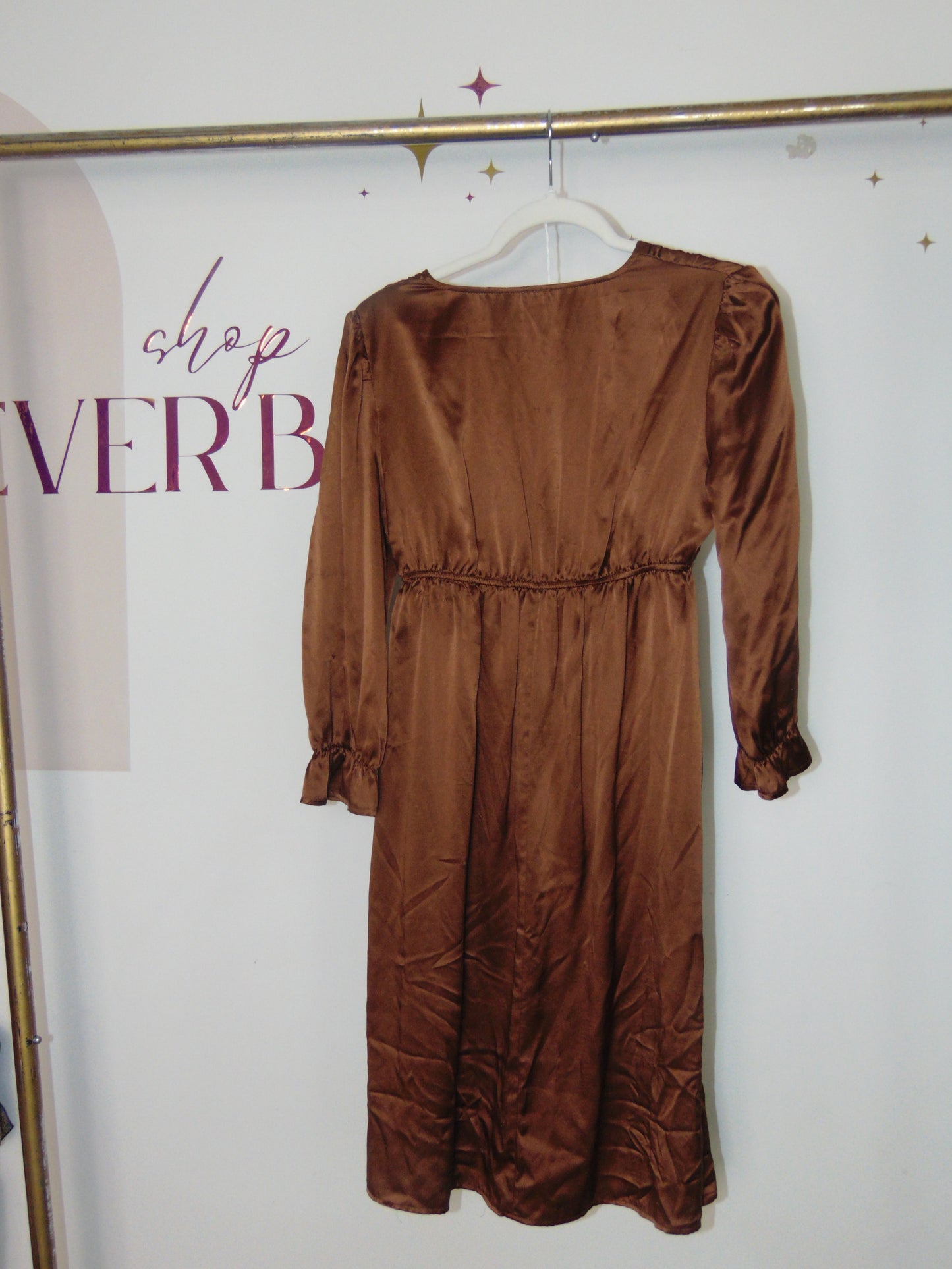 Chocolate Brown Babydoll Dress