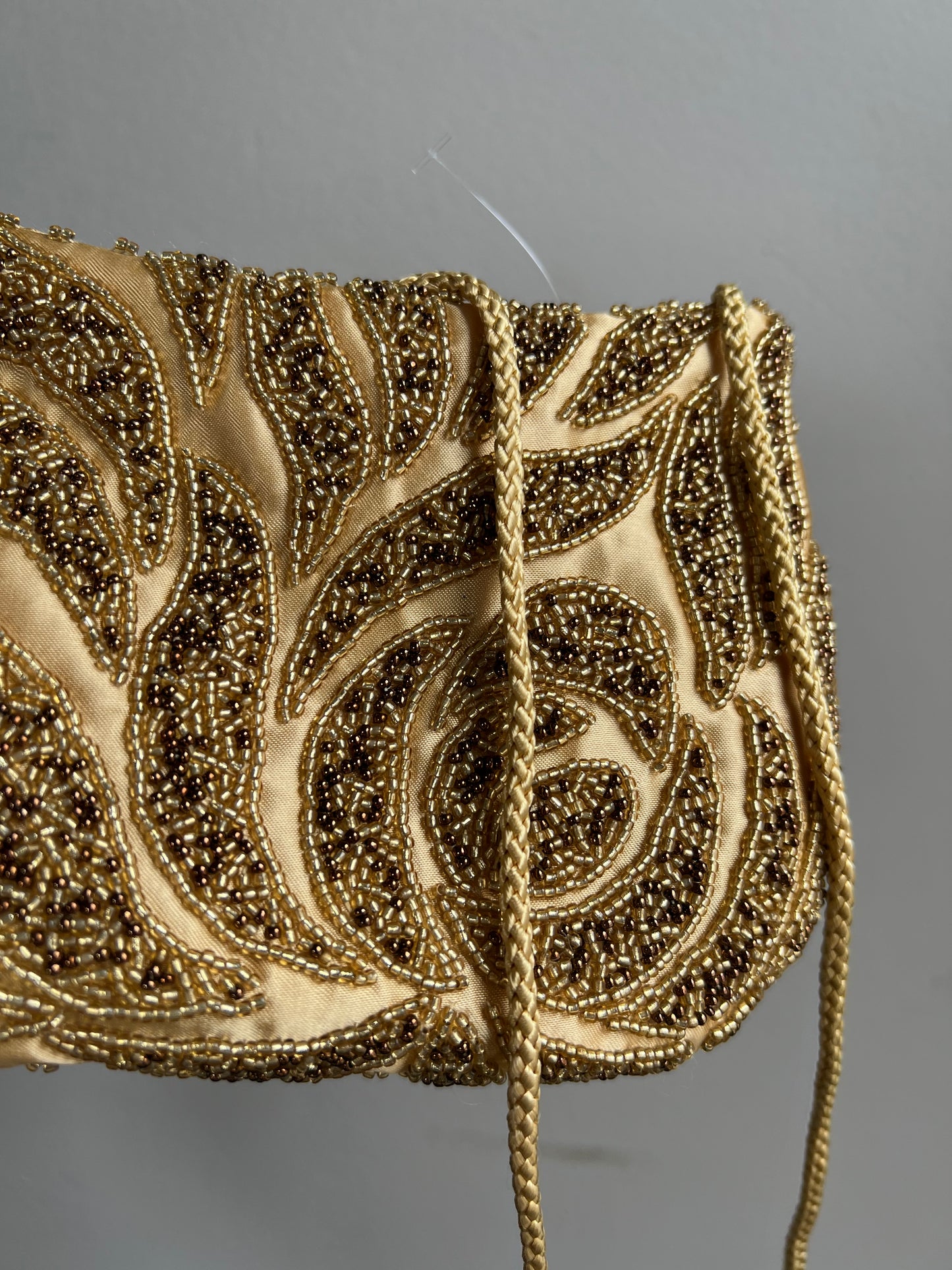 VINTAGE GOLDEN BEADED BAG
