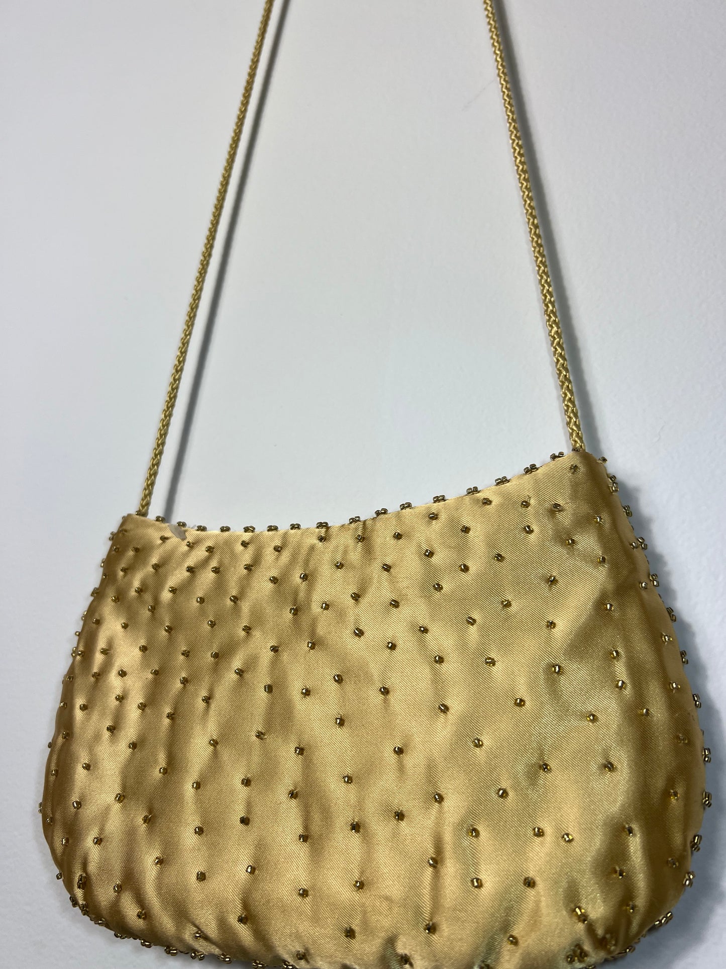 VINTAGE GOLDEN BEADED BAG