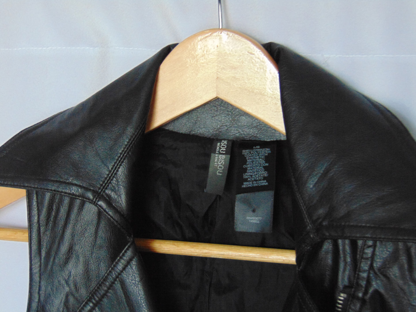 FAUX LEATHER VEST