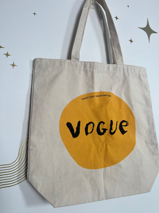SALVADOR DALI VOGUE LOGO/NEW BEGINNINGS TOTE