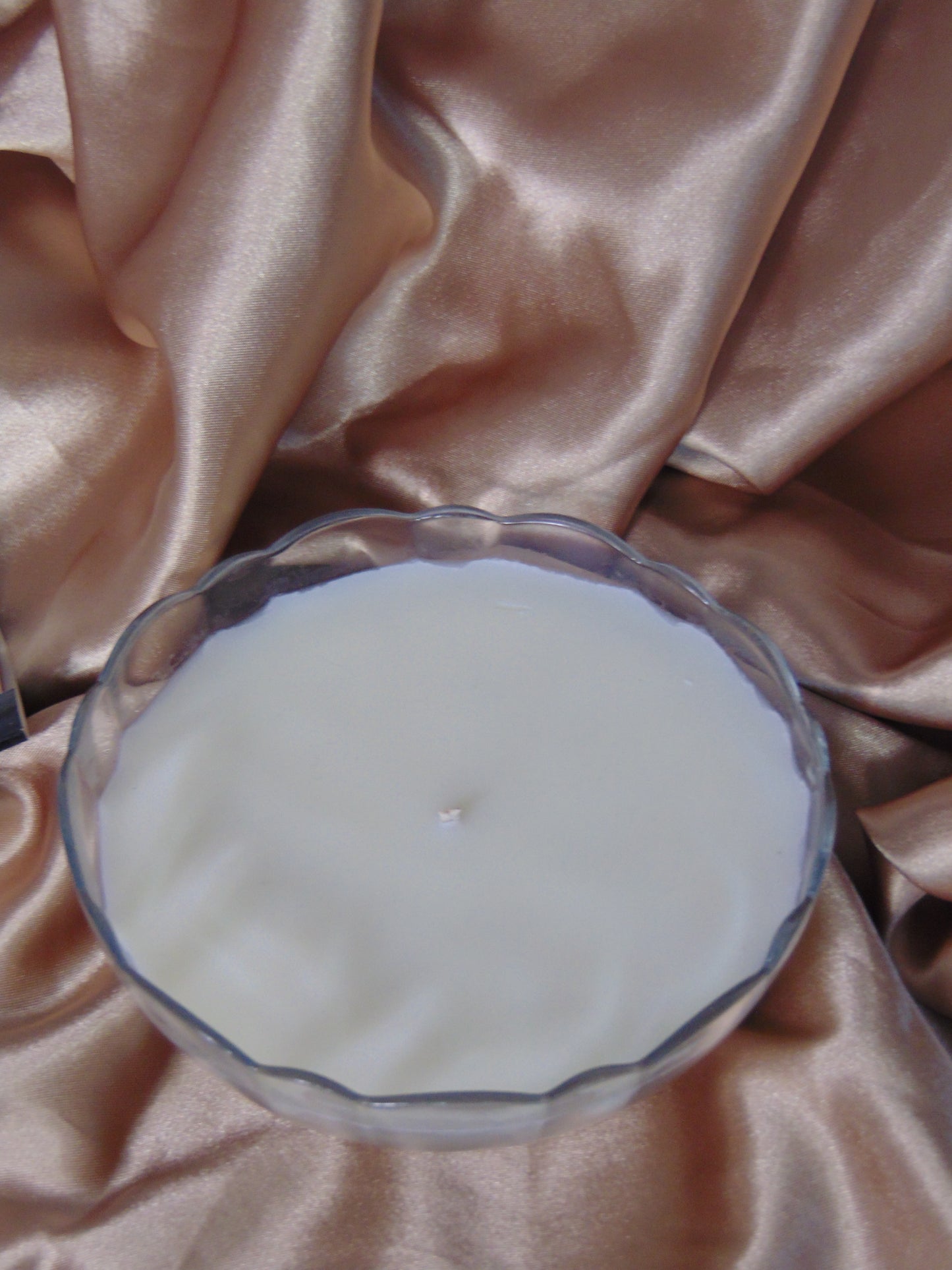 1970's Arcoroc France Scalloped Edge Bowl  - Lavender + Fresh Herbs