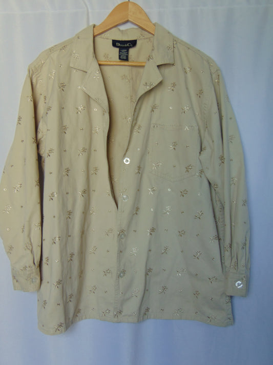 MONOCHROME EMBROIDERED SHACKET