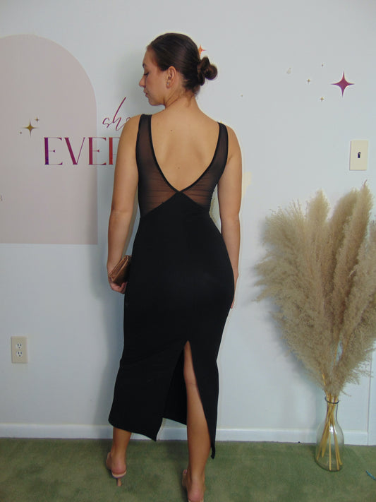 90s/Y2K VINTAGE BANDAGE MESH MIDI