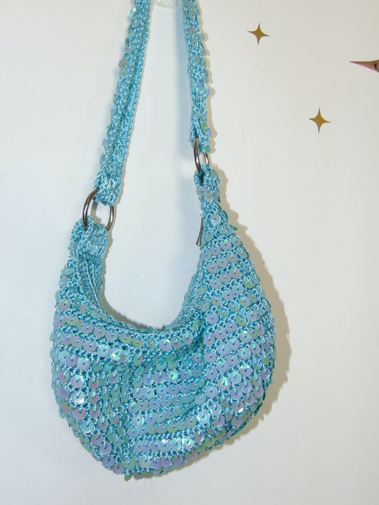 90's/Y2K BLUE SEQUIN SATCHEL