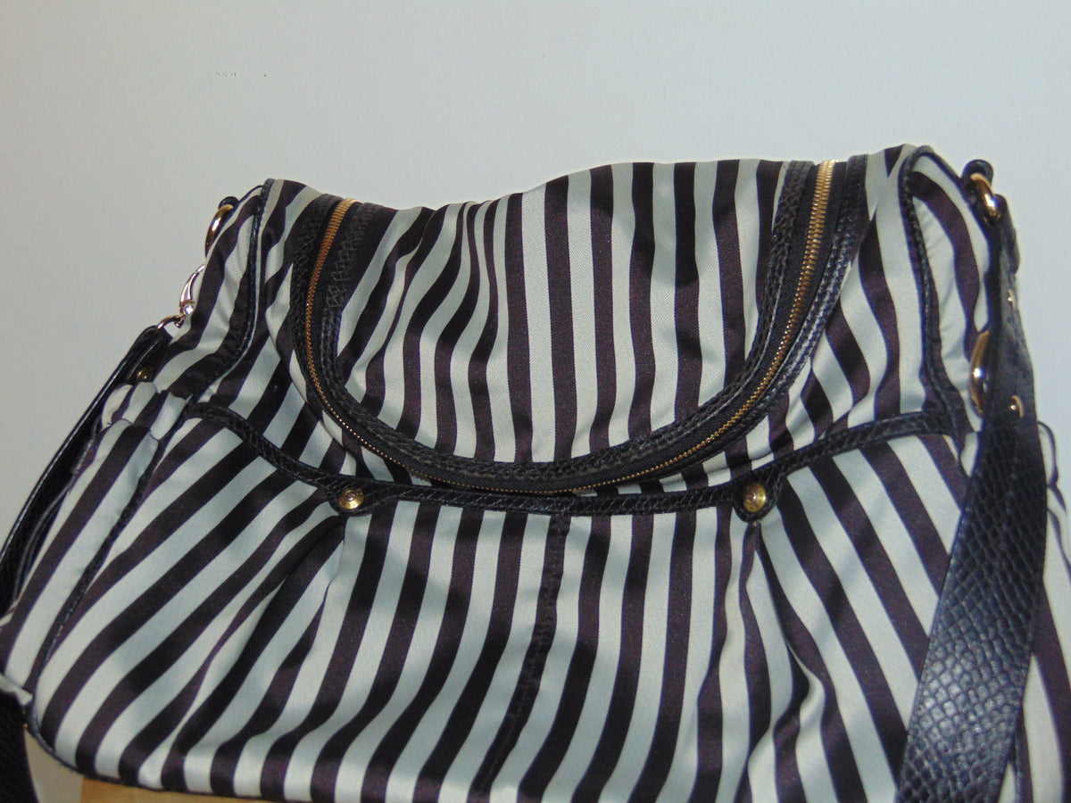 RARE HENRI BENDEL CENTENNIAL STRIPE DIAPER BAG