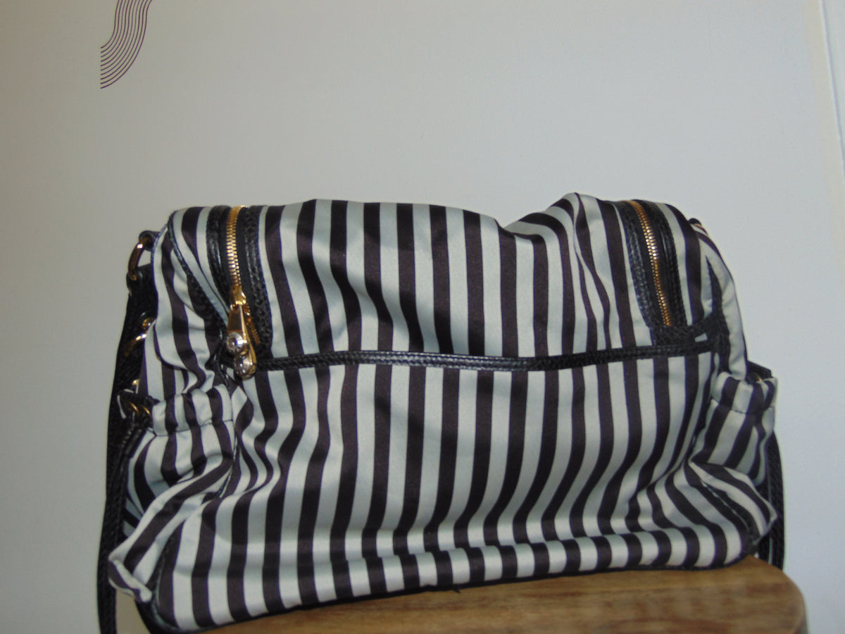 RARE HENRI BENDEL CENTENNIAL STRIPE DIAPER BAG
