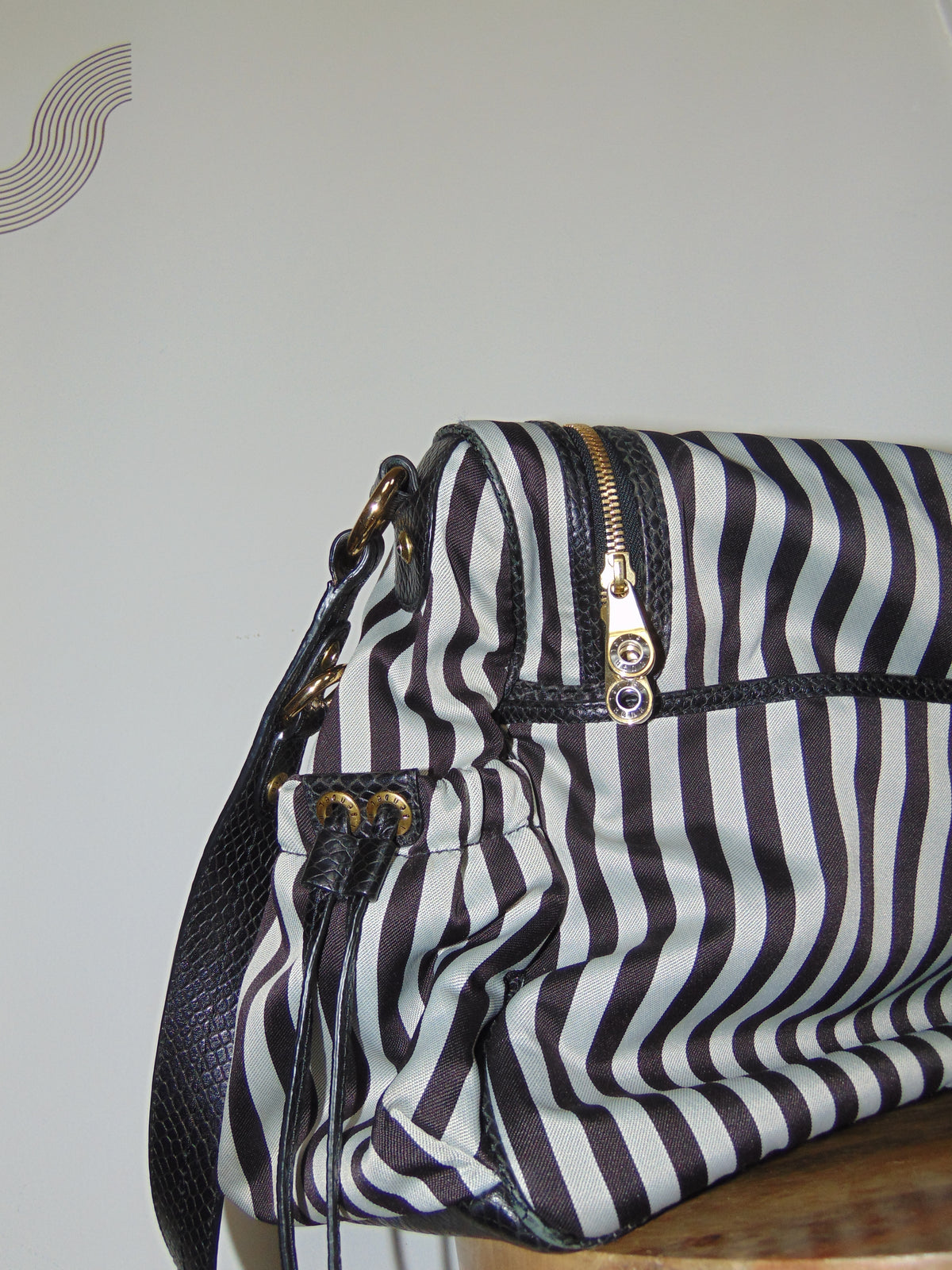 RARE HENRI BENDEL CENTENNIAL STRIPE DIAPER BAG