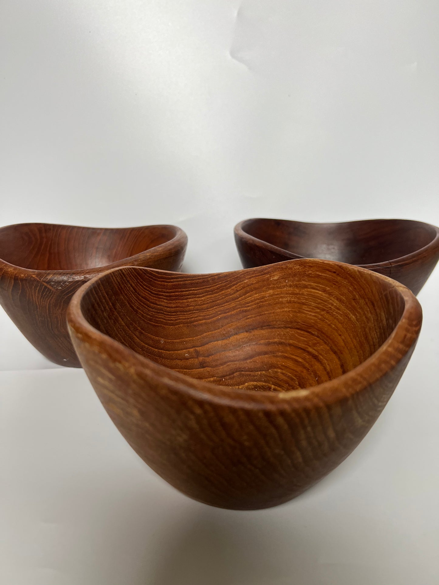 SET OF 3 WOODEN BOWLS