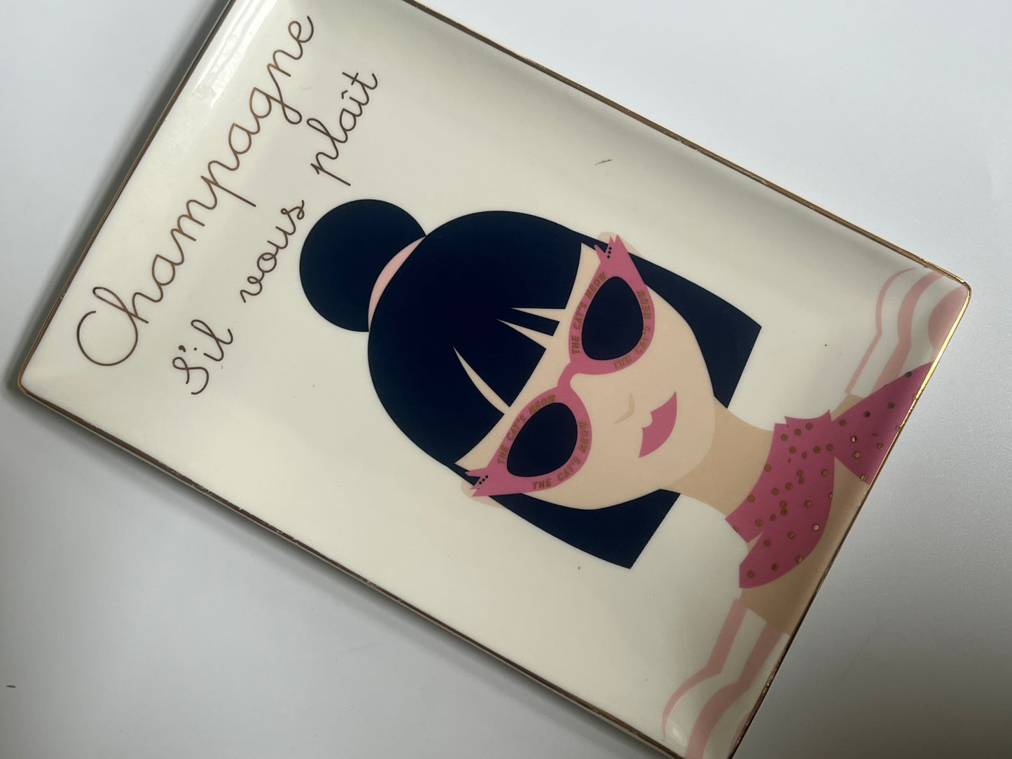 C'EST LA VIE! PARIS PORCELAIN TRAY