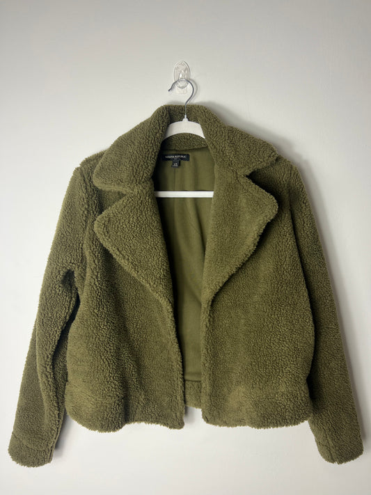 CROPPED SHERPA BLAZER
