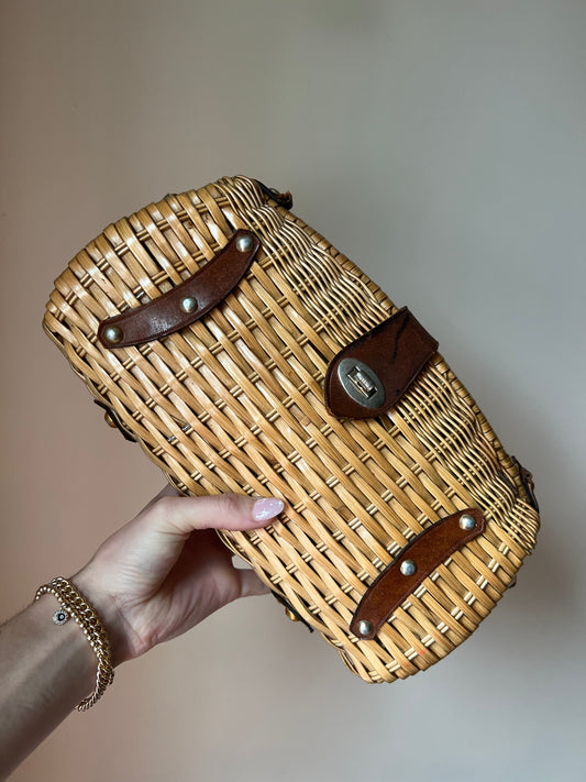 VINTAGE PATRICIA NASH MARCIANISE WICKER CLUTCH