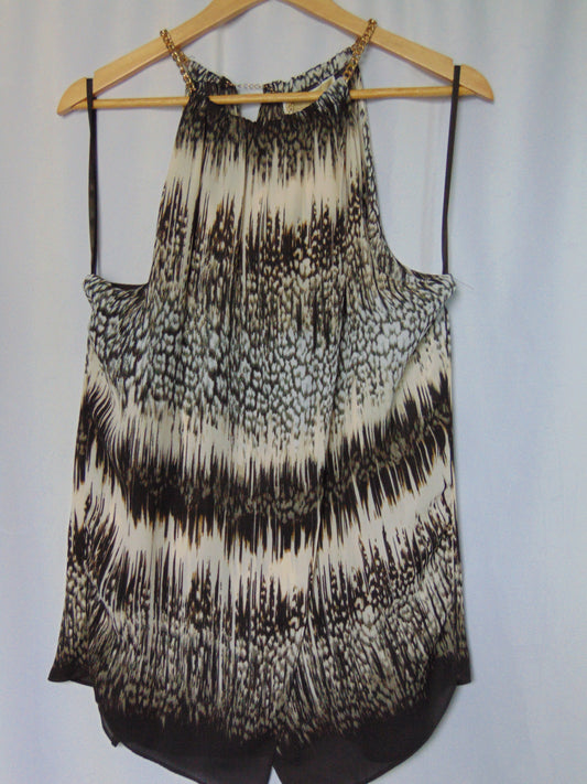 MICHAEL KORS HALTER SHIFT BLOUSE