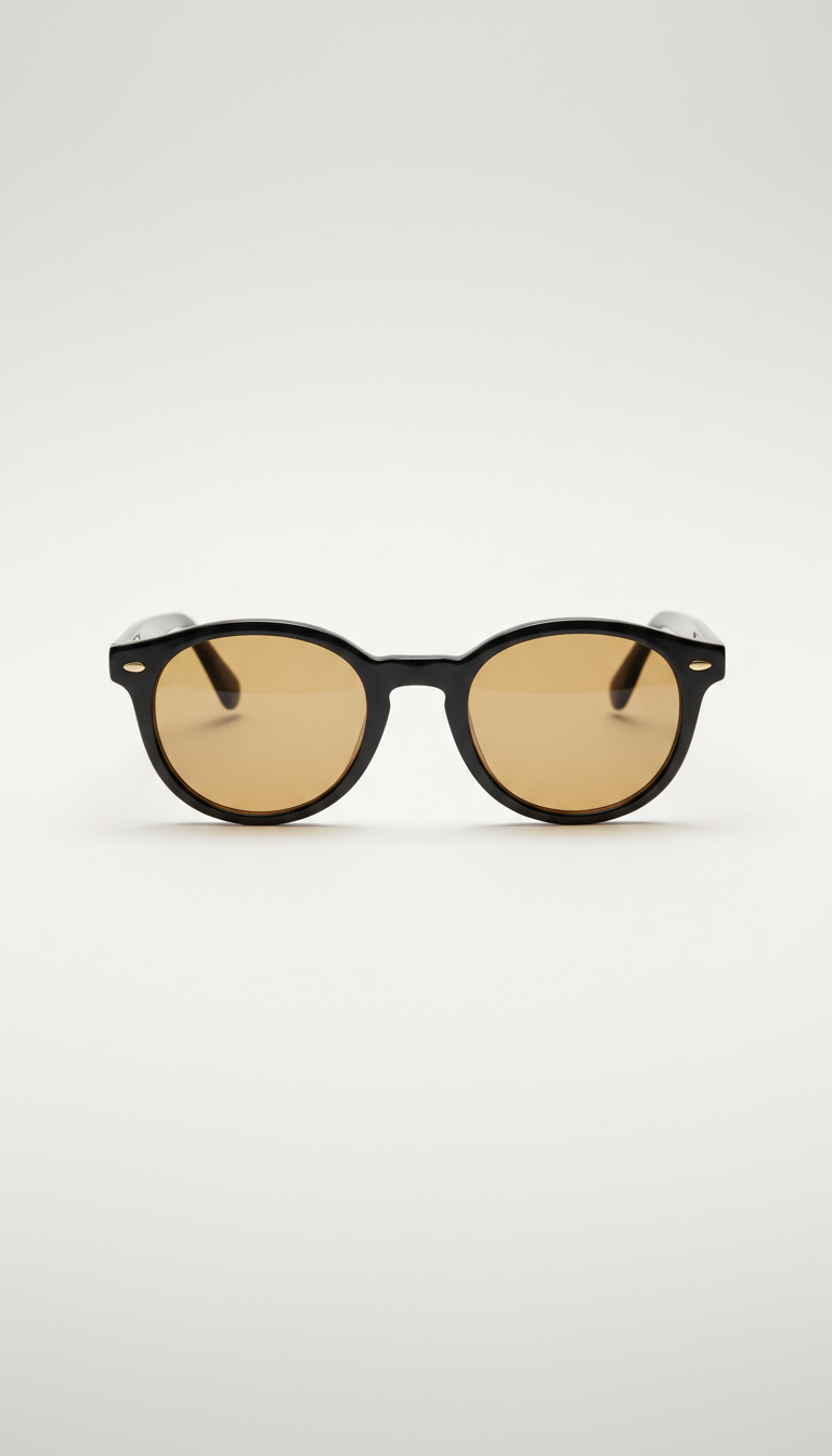 Charcoal Black Vintage Sunglasses