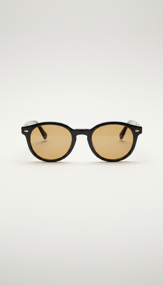 Charcoal Black Vintage Sunglasses