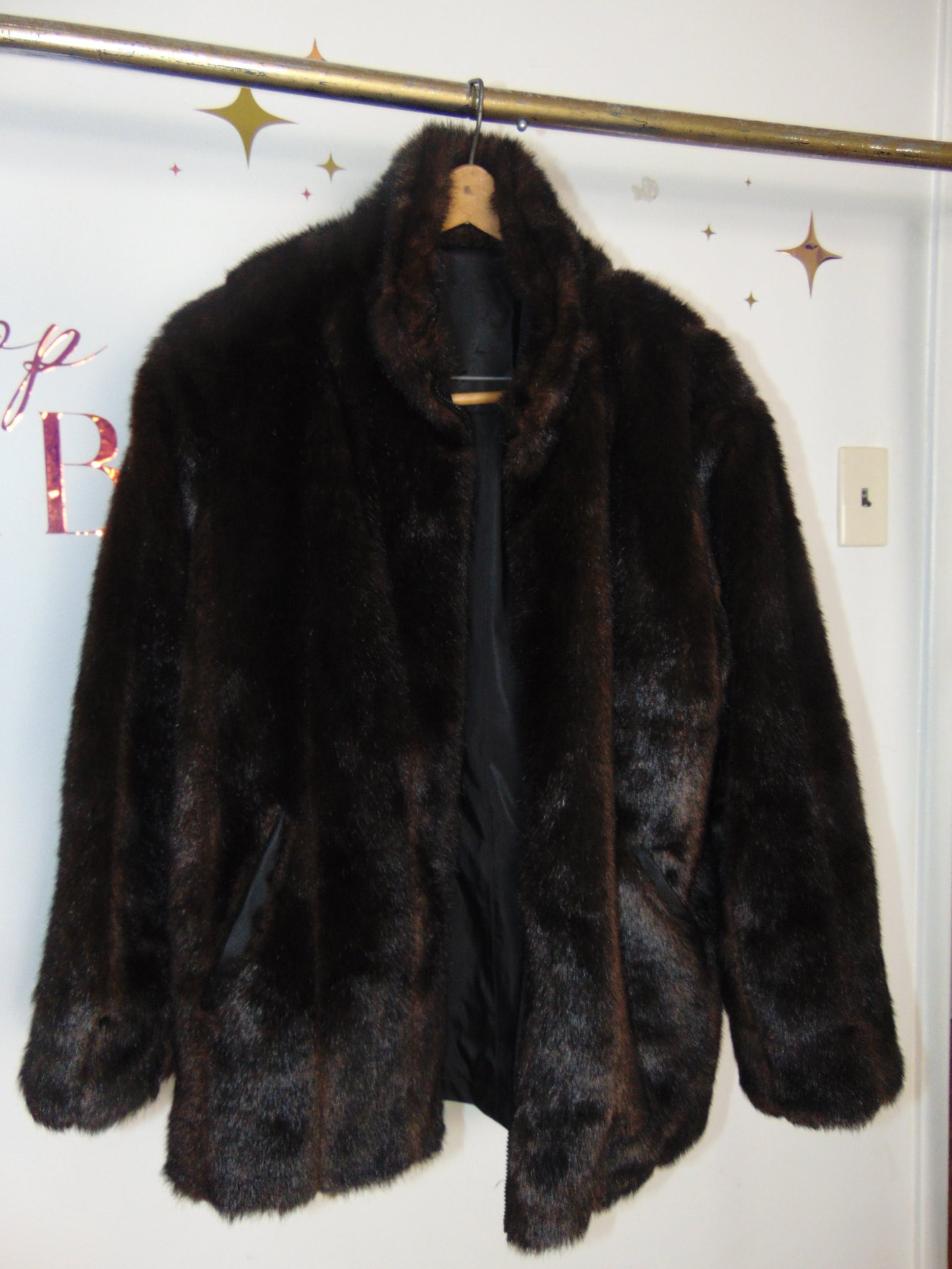 Reversible Nylon/Faux Fur Jacket by DressBarn