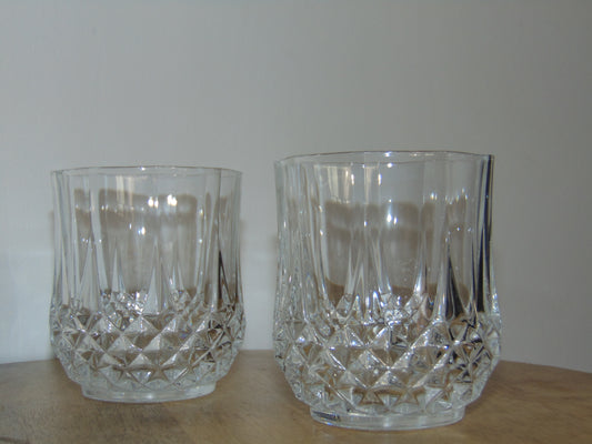 Set of 2, Double Old Fashioned Longchamp Glasses
