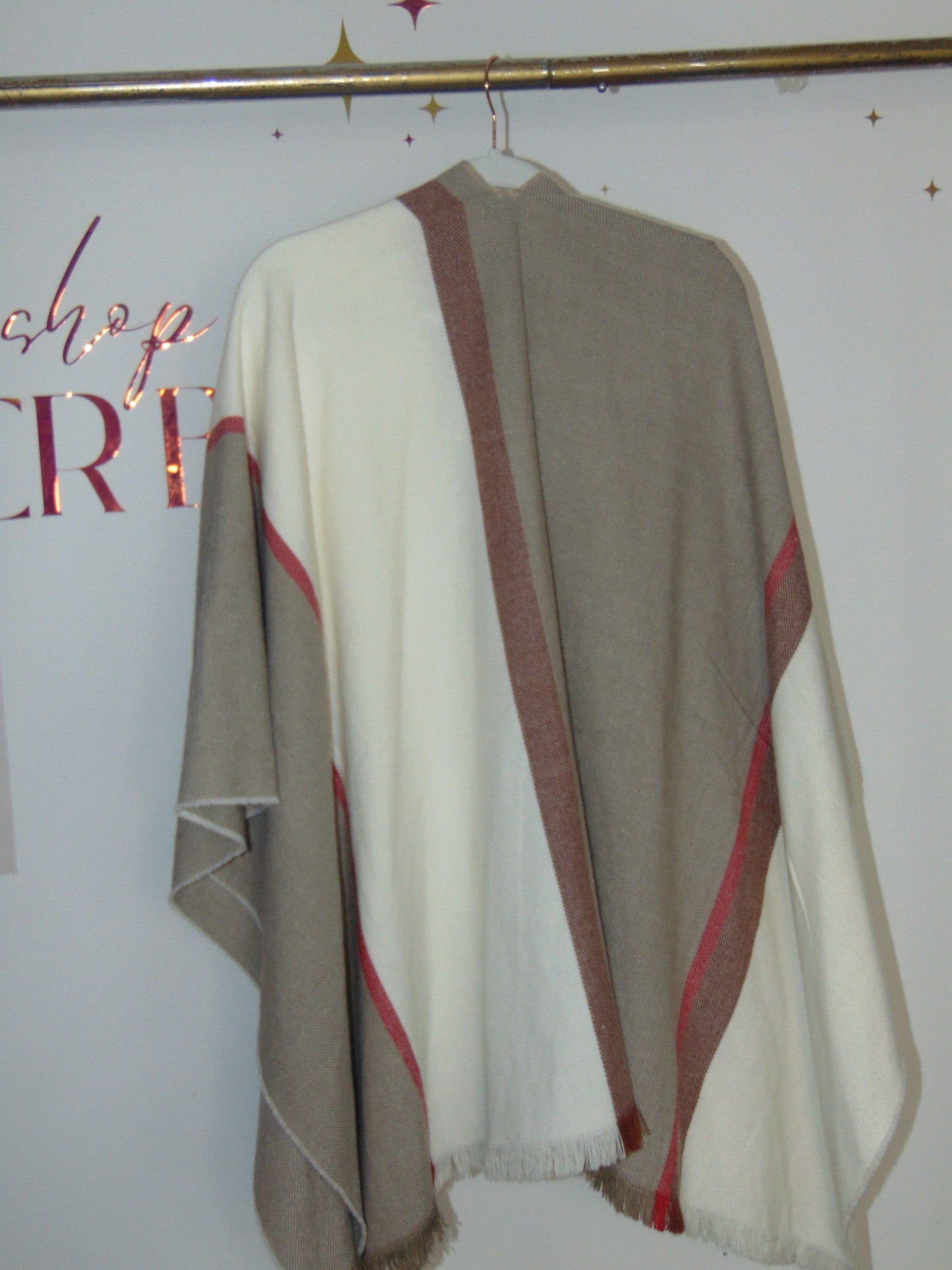 NWT Nordstrom Rack Color Block Shawl Sweater