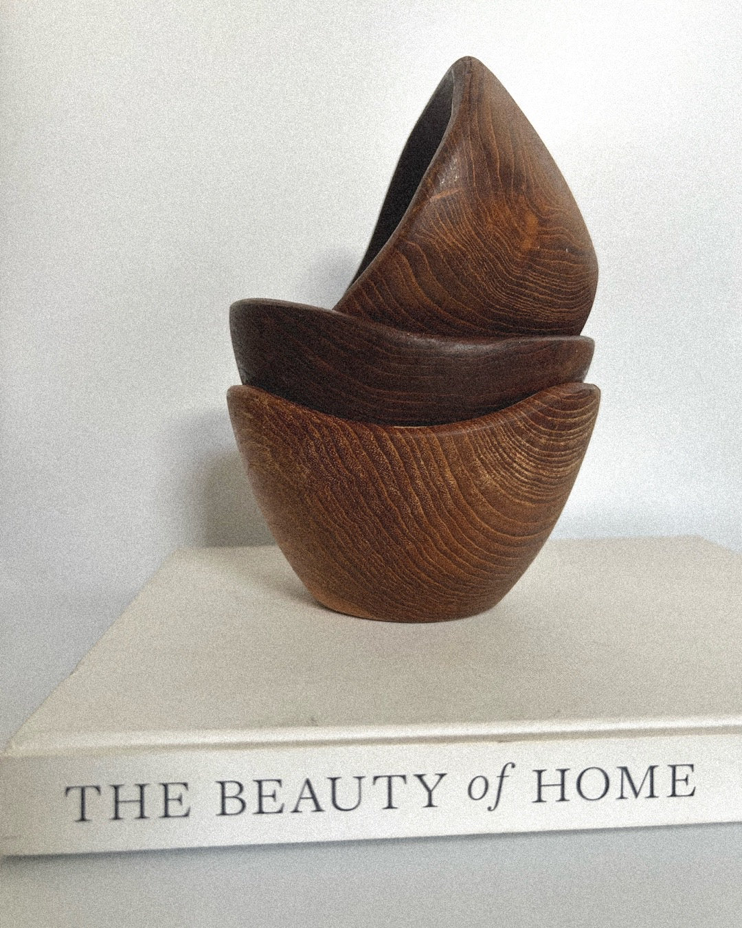 SET OF 3 WOODEN BOWLS