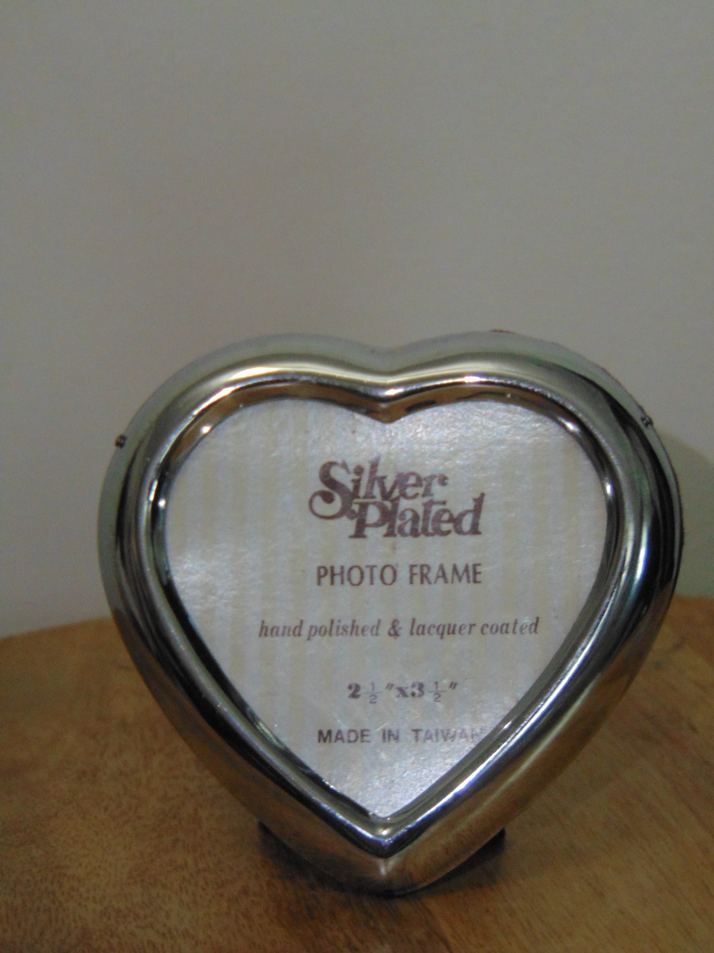 Silver Plated Heart Photo Frame