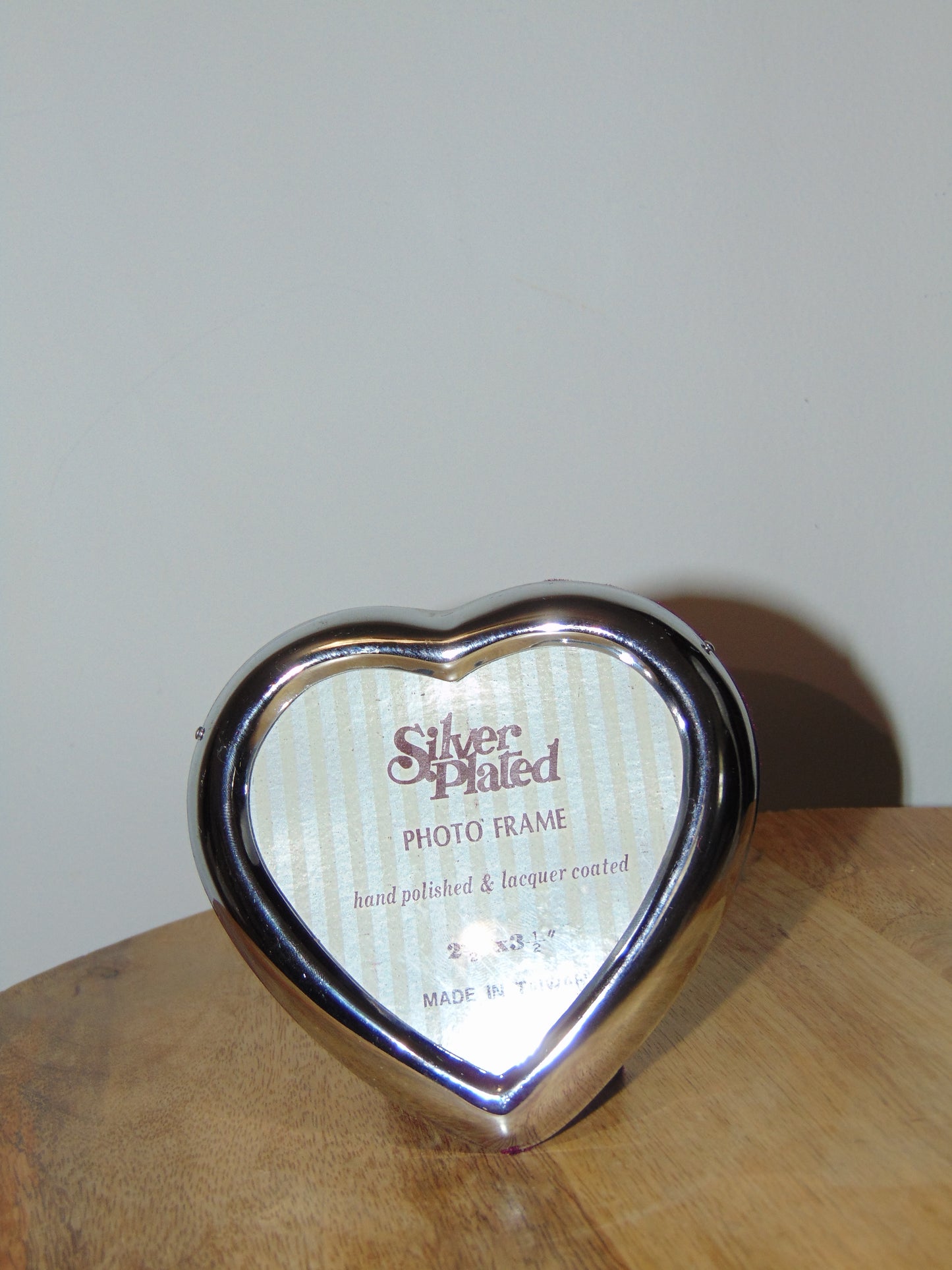 Silver Plated Heart Photo Frame