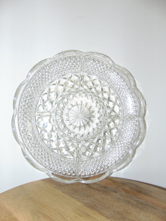 1960's Vintage Anchor Hocking Wexford 5-Part Serving Platter