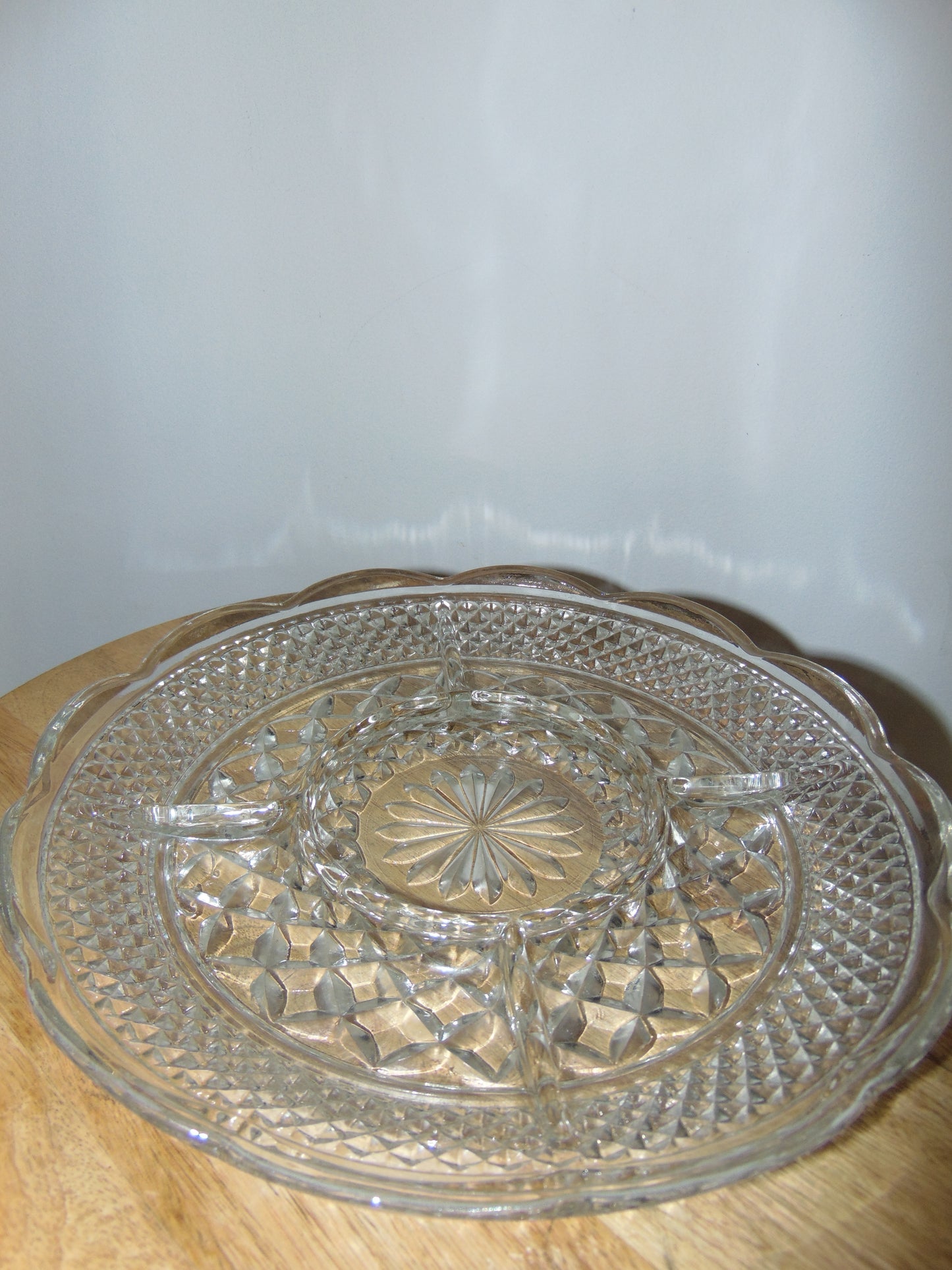 1960's Vintage Anchor Hocking Wexford 5-Part Serving Platter