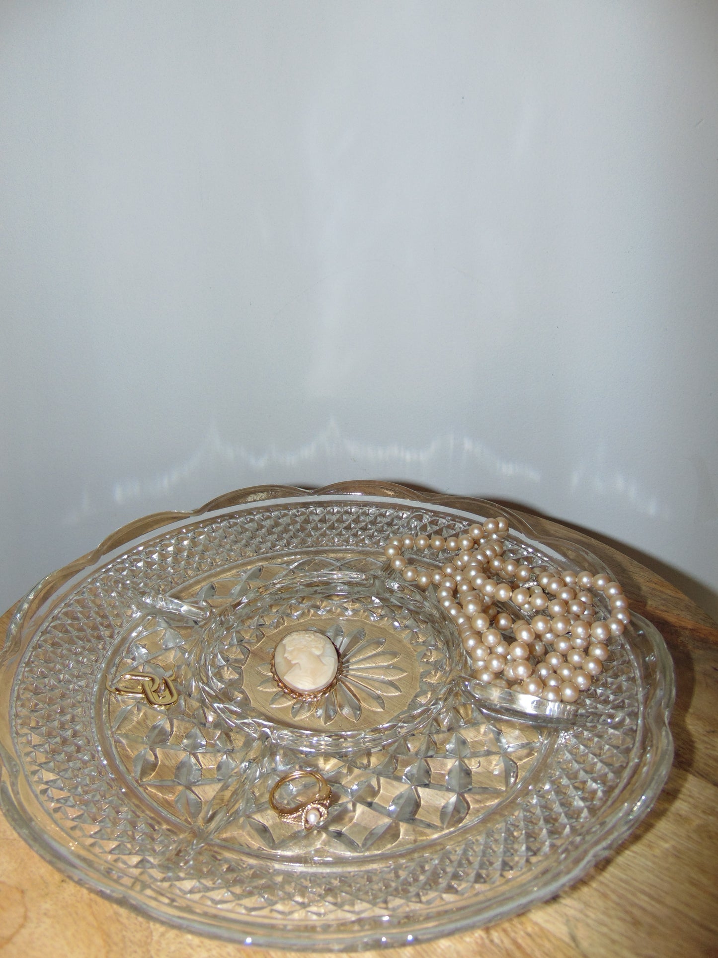 1960's Vintage Anchor Hocking Wexford 5-Part Serving Platter