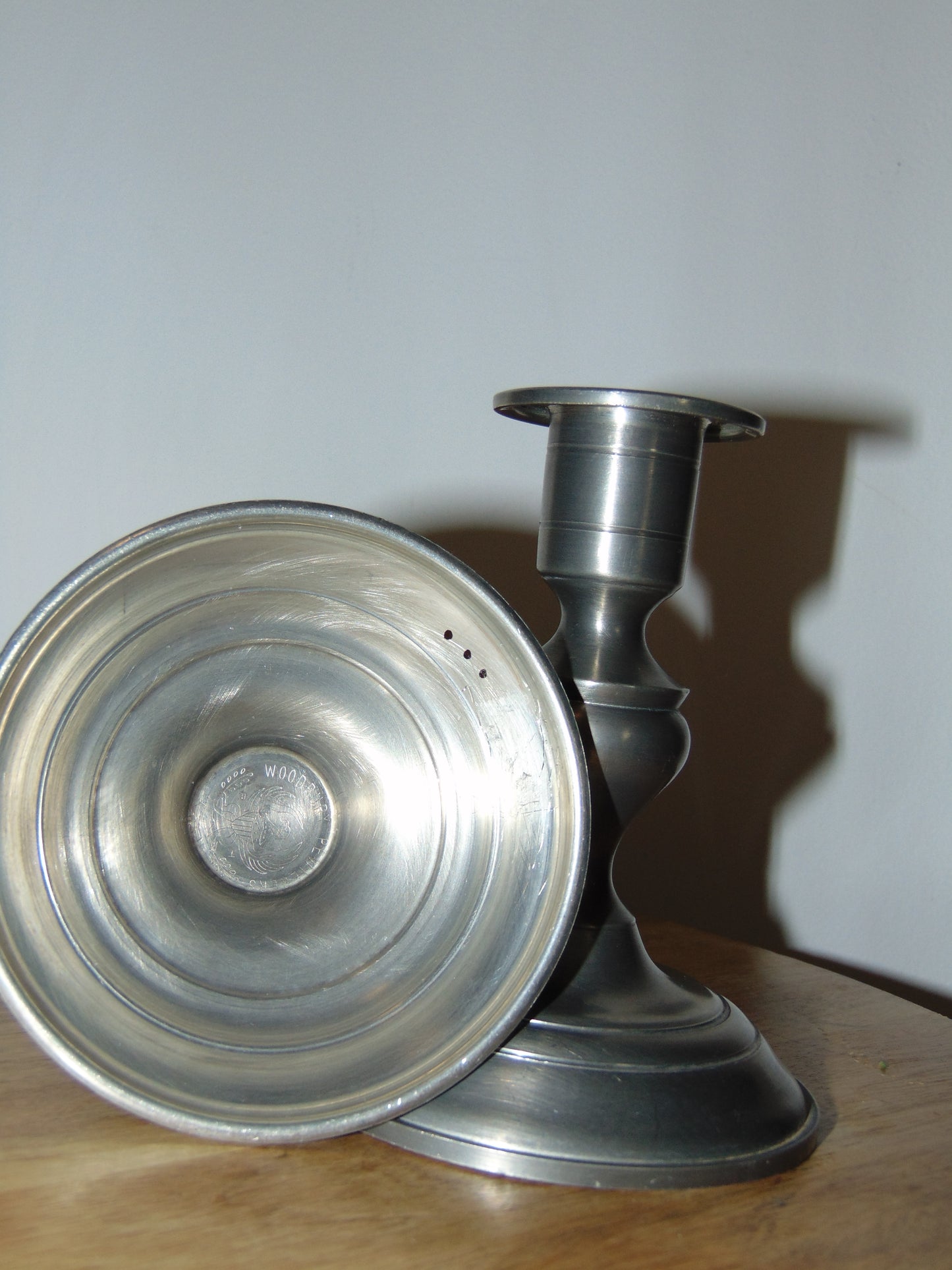 1930's Vintage Woodbury Pewter Dunham Candlesticks