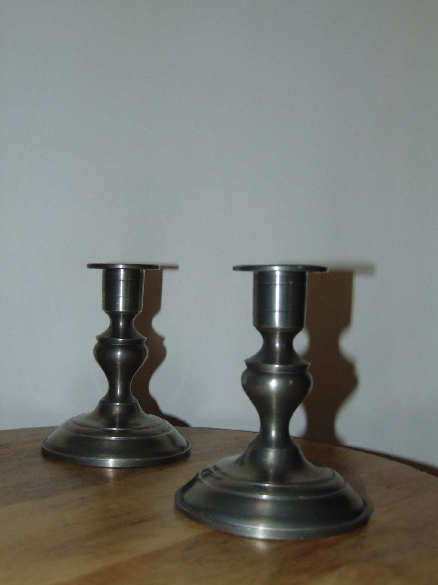 1930's Vintage Woodbury Pewter Dunham Candlesticks